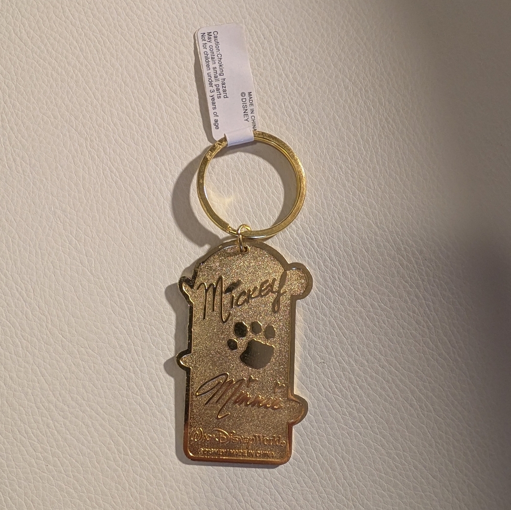 NWT Walt Disney World Mickey Minnie "Grandpa" Keychain - Picture 2 of 2